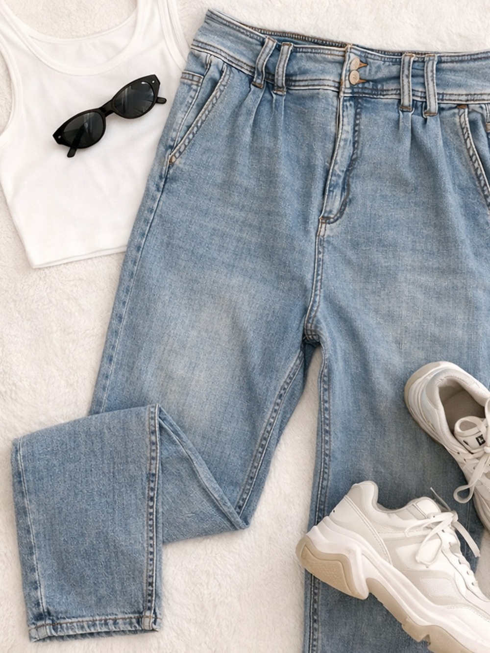 Pilcro Anthropologie Jeans Women Size 29 High Rise Tapered Blue Denim